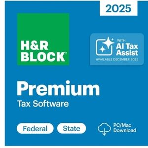 H&R Block Premium Tax Software 2025